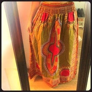 Beautiful long printed skirt
